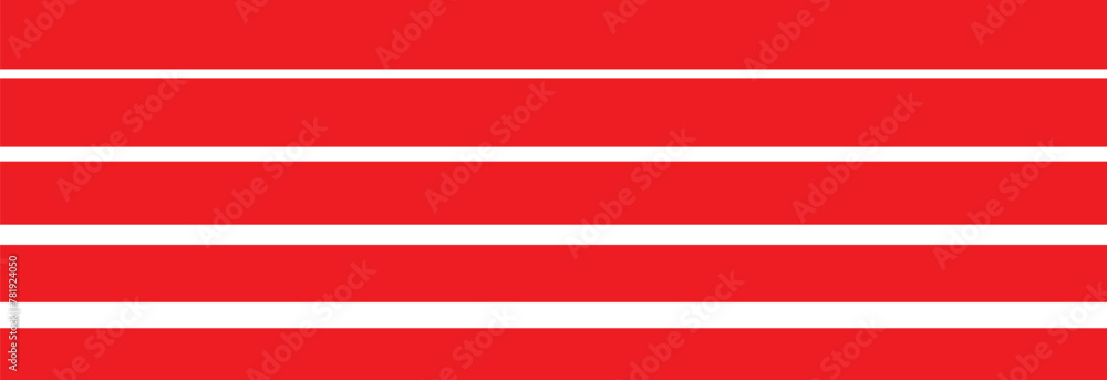 Poster horizontal line pattern. from thin line to thick. parallel stripe. red streak on white background. s