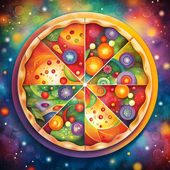 pizza picture colorful