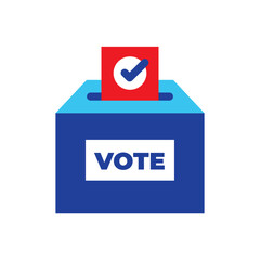 Voting ballot box icon. Election Vote concept