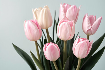 Obraz premium pink tulips