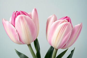 Naklejka premium pink tulips