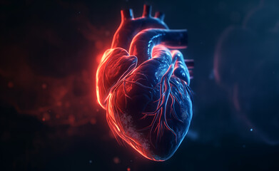 Glowing Cardiovascular: Digital Heart Model