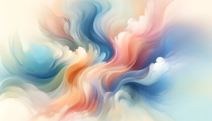 Fototapeta premium Abstract pastel minimalist watercolor background.