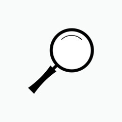 Magnifier Icon. Search, Find. Observation, Detective Symbol. Applied for Design, Presentation, Website,  or Apps Elements – Vector. 
