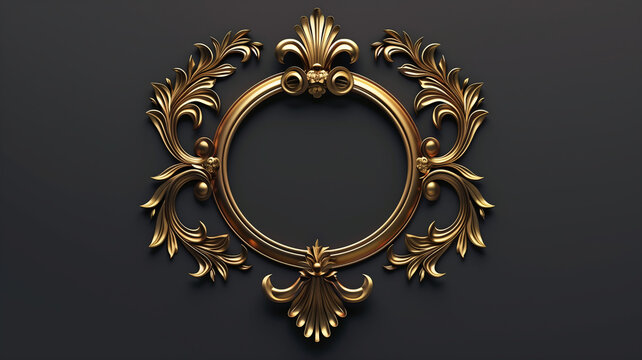 empty coat of arms displays an open space for a personalized crest