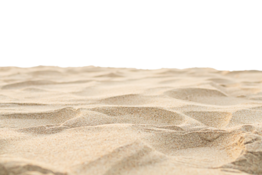 Sand Beach Isolated White Background Texture Summer Desert Zen Garden Coast Ocean for Vacation, Hot Summer Tropical Scene Chill Nature, Summer Time Yoga Holiday Dune Pile Dry Brown Heap Particle.