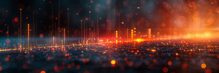 Fototapeta premium Global Financial Ecosystem: A Complex Web of Markets and Indicators