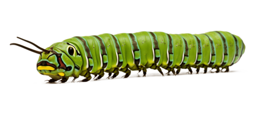 Caterpillar Isolated on Transparent Background
