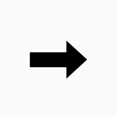 Right Arrow Button. Direction Icon. Guidance  Symbol. Recommended Route - Vector. 