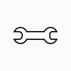 Wrench and Screwdriver Icon. Repair, Setting. Mechanics, Maintenance Symbol for Design, Presentation, Website or Apps Elements  – Vector.