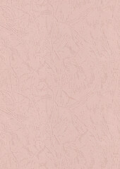 Seamless light pink embossed stucco vintage paper texture as background, digital pressed paper surface pattern. Vertical portrait orientation. - 781943024