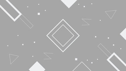 Grey vector background with abstract geomeric shapes.