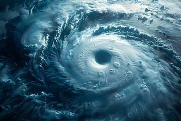 Majestic Ocean Cyclone: A Symphony of Nature's Power. Concept Nature, Ocean, Cyclone, Power, Symphony