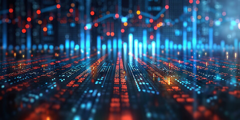 Obraz premium Insightful Stock Market Analysis: Visualizing Trends and Growth