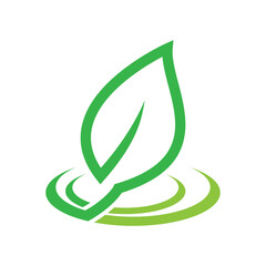 fresh leaf logo design for natural life