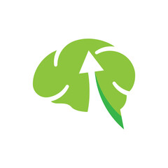 digital brain system innovation logo design