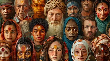 Cultural Diversity Portrait: Representing Unity and Multiculturalism