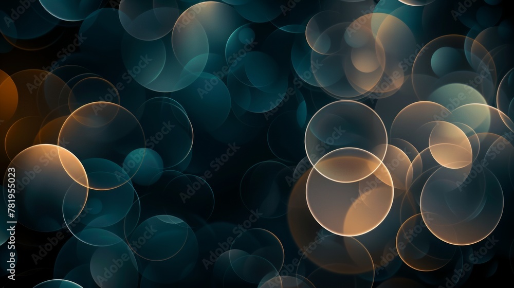 Poster a background filled with overlapping squares in various shades, creating a sense of depth with a cen