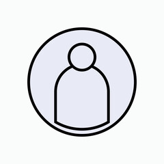 Account  Icon. Contacs Symbol - Vector.    Account Icon. Log In, Access. Contacts, Member Symbol - Vector.