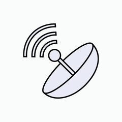Antenna Icon. Signal, Transmitter. Transmission Symbol for Design, Presentation, Website, or Apps Elements.- Vector. 