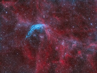 Cygnus constellation - the concept of astrophotography
