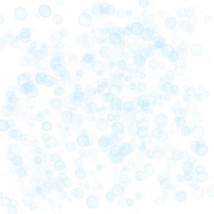 Bokeh Overlay Blue Bubbles