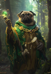 Fantasy Pug Druid