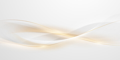 white abstract background with luxury golden lines vector illustration - 781961694