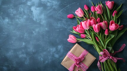 Mother's day banner top view