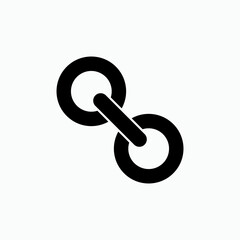 Link Icon. Chain, Network. Connection Symbol for Info Graphics, Design Elements, Websites, Presentation and Application - Vector.