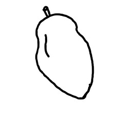 pear on a white background