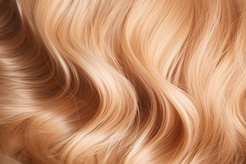 flowing golden hair waves with oil droplets, luxurious and elegant appearance, hair texture