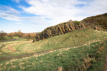 Arhur's seat, sleeping volcano in Edinburgh, Scotland