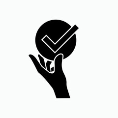 Result Icon. Output, End Product. Outcome Symbol - Vector.