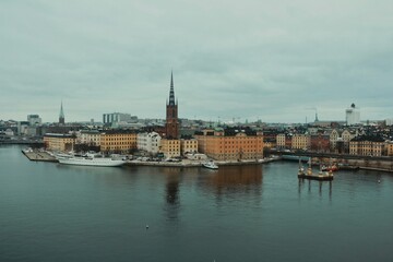 Fototapeta na wymiar Scenic view of a Stockholm city