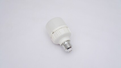 White led lightbulb isolated on a white background