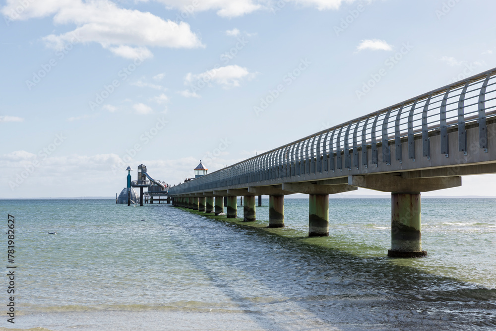 Wall mural Pier at Grömitz, German Baltic Sea coast