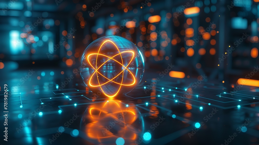 Poster atom, the smallest constituent unit of ordinary matter that has the properties of a chemical element