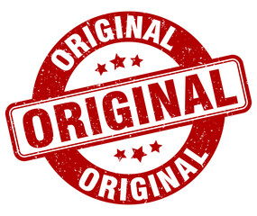 original stamp. original label. round grunge sign