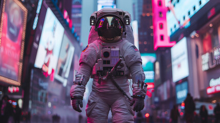 The astronaut in Times Square