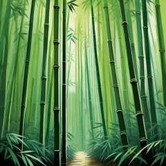 The Green Bamboo Forest