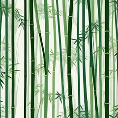 Fototapeta na wymiar The Green Bamboo Forest