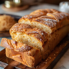 Breadtalk Meat Floss Bread, bread, bakery, dessert.