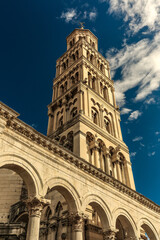 Fototapeta premium Croatia - Split in Dalmatia. Diocletian's Palace - famous UNESCO World Heritage Site.