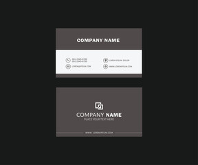 Customizable professional simple minimalist business card template design