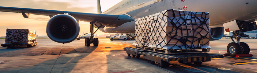 Logistics orchestrate the flow of global trade, with air cargo and shipping as its diligent messengers