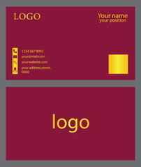 Attractive and modern business card