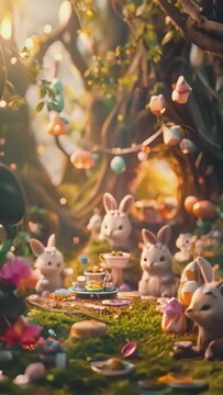 Bunny's Burrow Bash: A Tea Party Tale, Generative AI