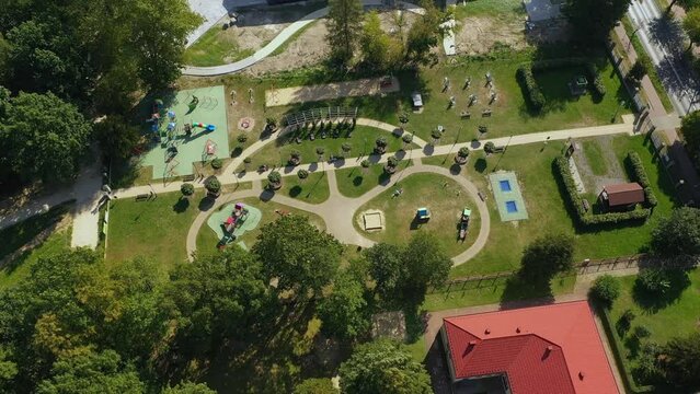 Playground Konskie Plac Zabaw Aerial View Poland