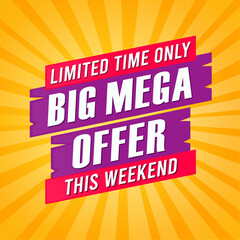 Big Mega Offer Sales Banner Design